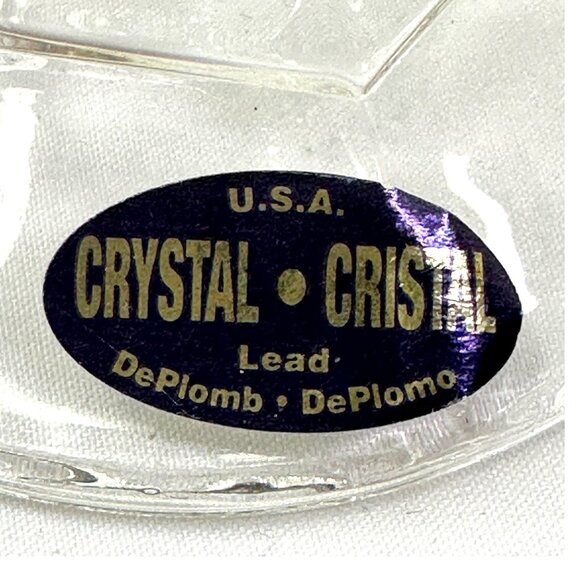 Lead Crystal Candle Holders Set Of 2 Made In USA Elegant Design NOS NWT - Picture 3 of 8